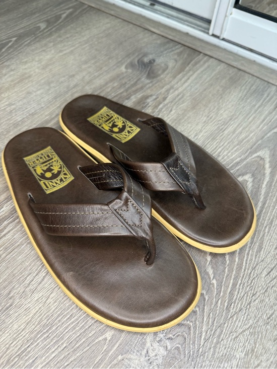 Island Slipper Shoes - Island Slipper Classic Leather Flip Flop Sandals M6/W7